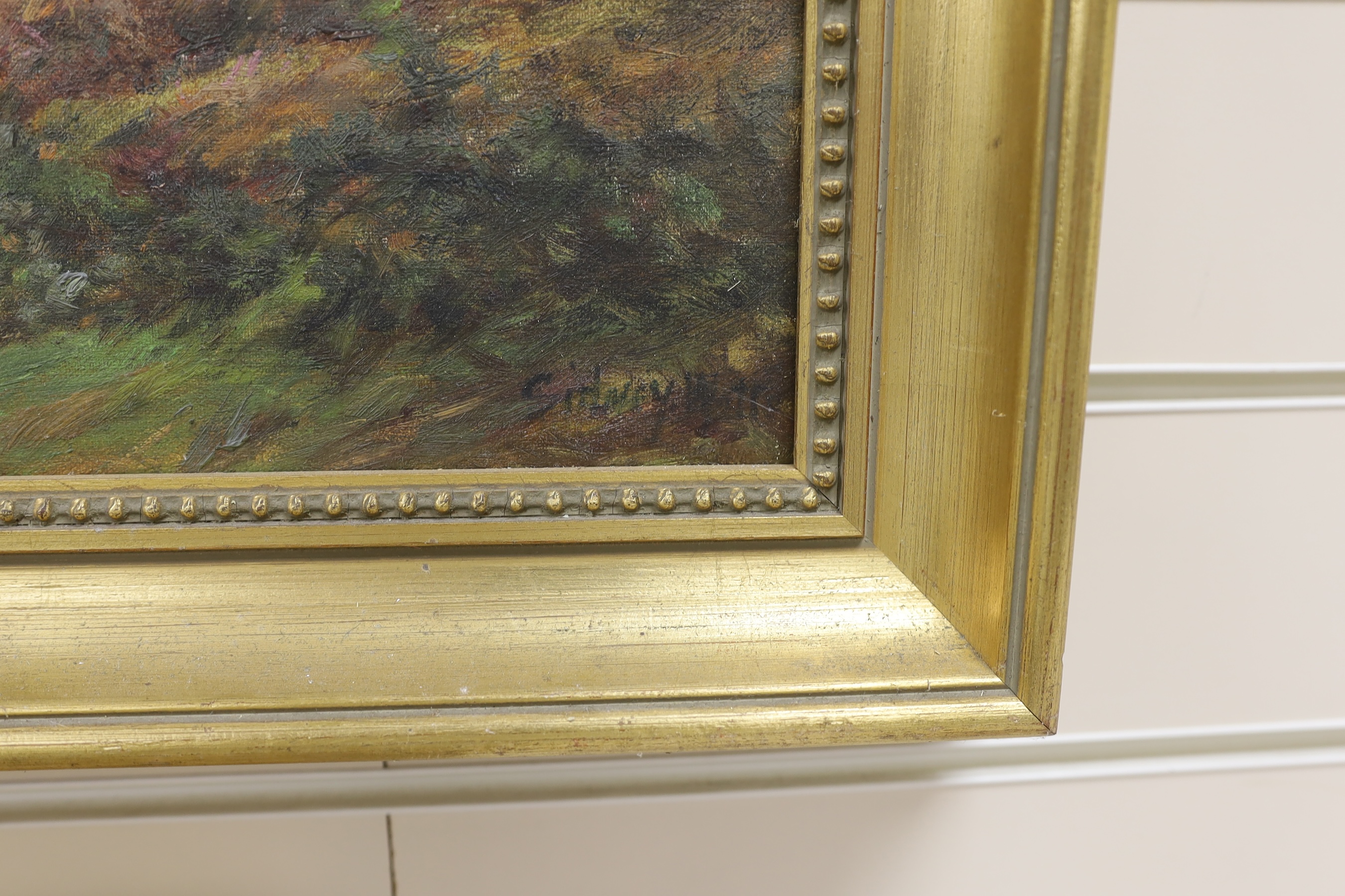 Sidney Watts, oil on canvas, Moorland scene, signed, 39 x 60cm
